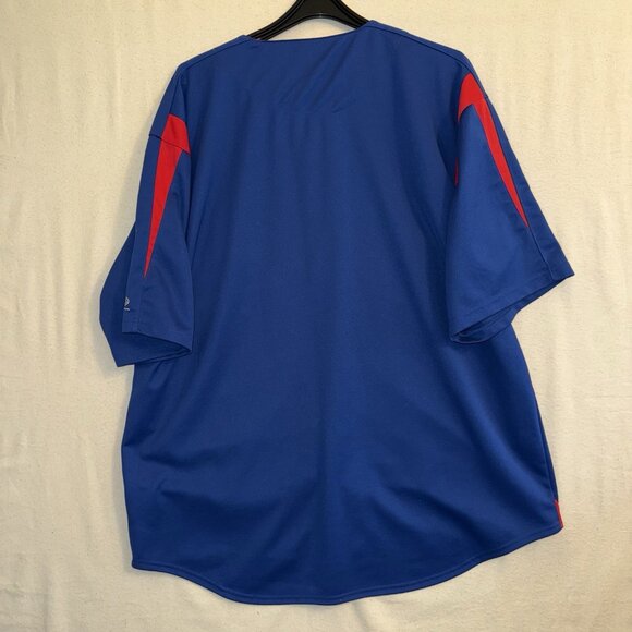 Chicago Cubs MLB Geniune Merchadise True Fan Series Blue Baseball Jersey Sz L - Picture 8 of 10